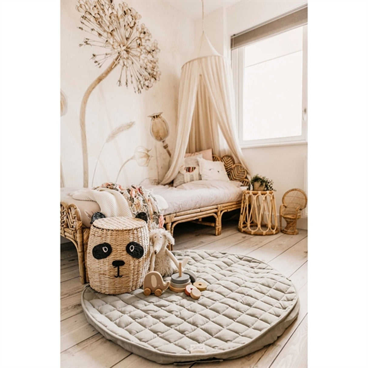 Play&Go 2-i-1 Leketeppe Soft Organic Meadow Green