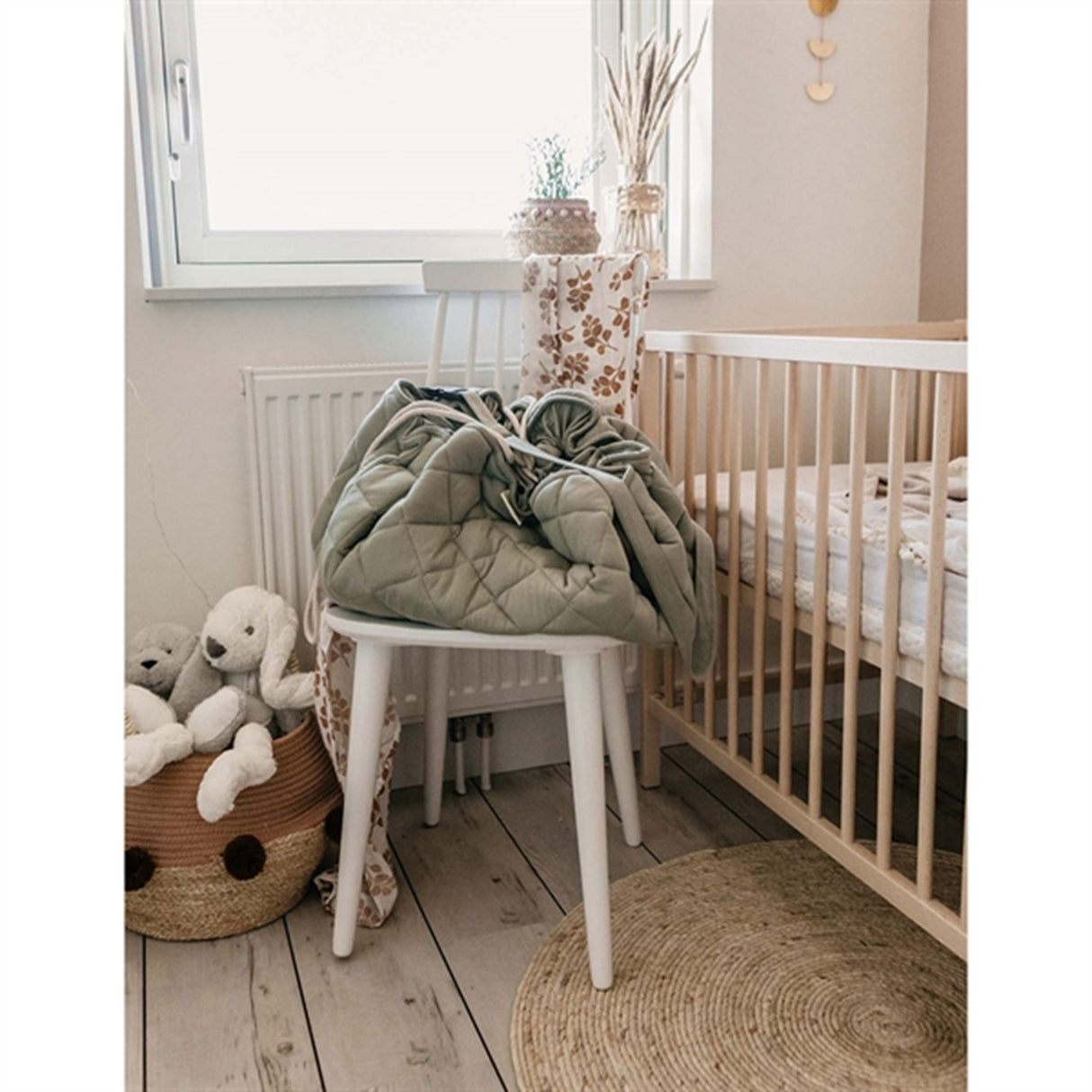 Play&Go 2-i-1 Leketeppe Soft Organic Meadow Green