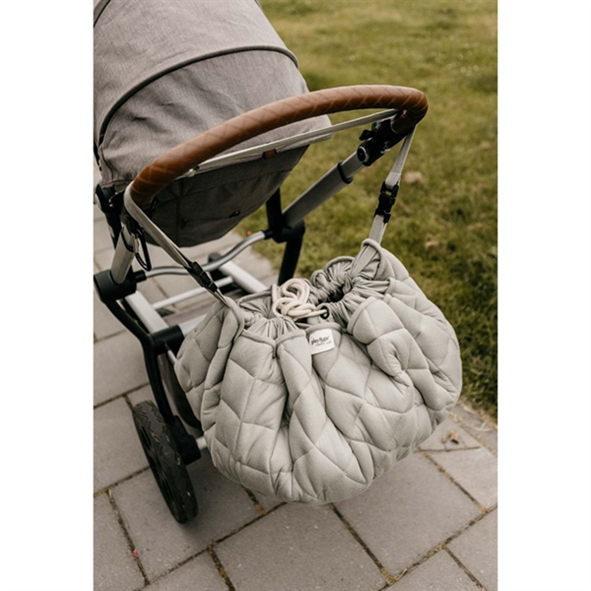 Play&Go 2-i-1 Leketeppe Soft Organic Meadow Green