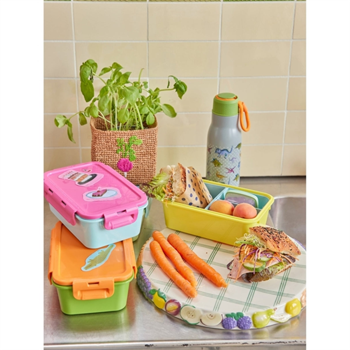 RICE Cake Theme Klistermærker til Matboks