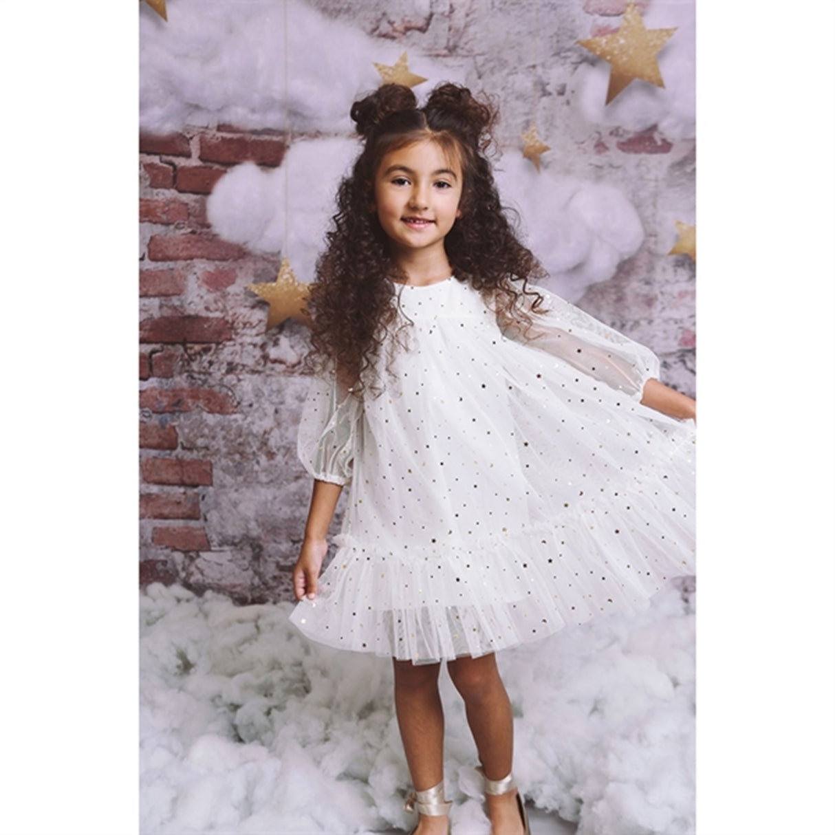 Dolly by Le Petit Tom Empress Tulle Kjole Off White