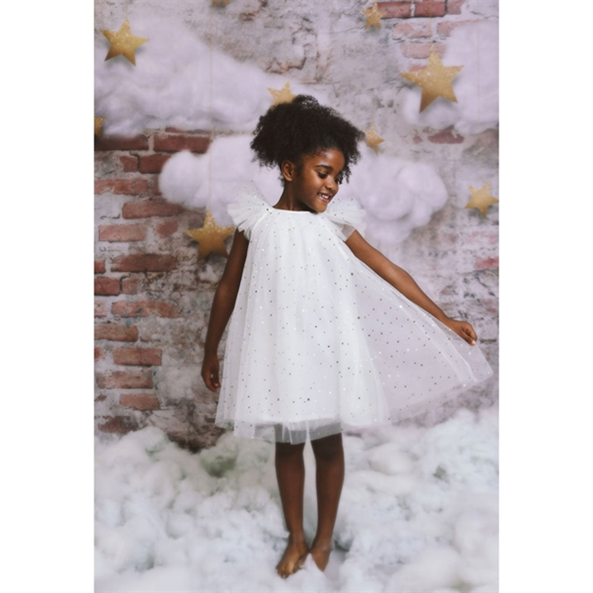 Dolly by Le Petit Tom Fairy Tulle Kjole Off White