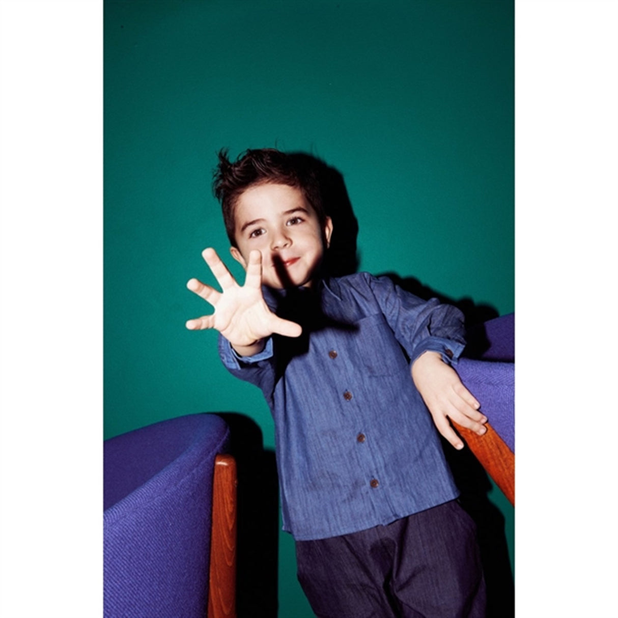 Copenhagen Colors Lt Denim Blue Denim Classic Skjorte