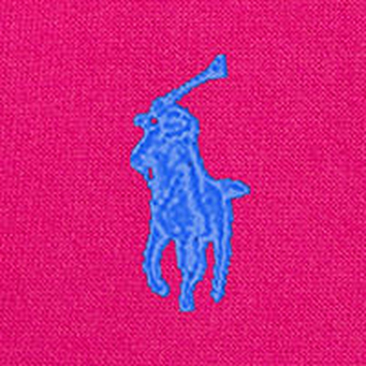 Polo Ralph Lauren Girls Kjole Bright Pink W/ Blue