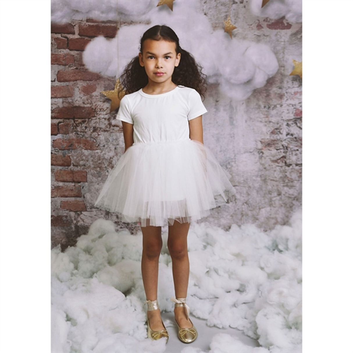 Dolly by Le Petit Tom Tutully T-Shirt Tutu Kjole White