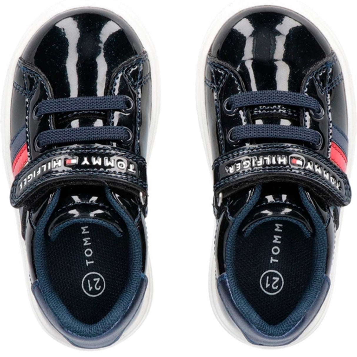 Tommy Hilfiger Low Cut Lace Up/Velcro Sneakers Blue 2