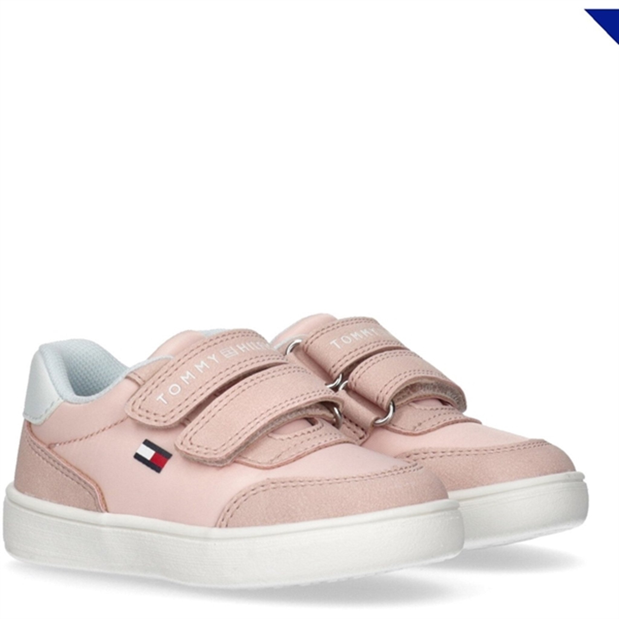 Tommy Hilfiger Low Cut Borrelås Sneaker Pink/White