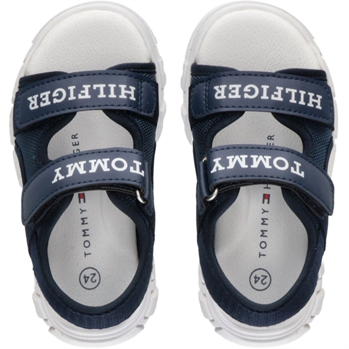 Tommy Hilfiger Logo Borrelås Sandal Blue
