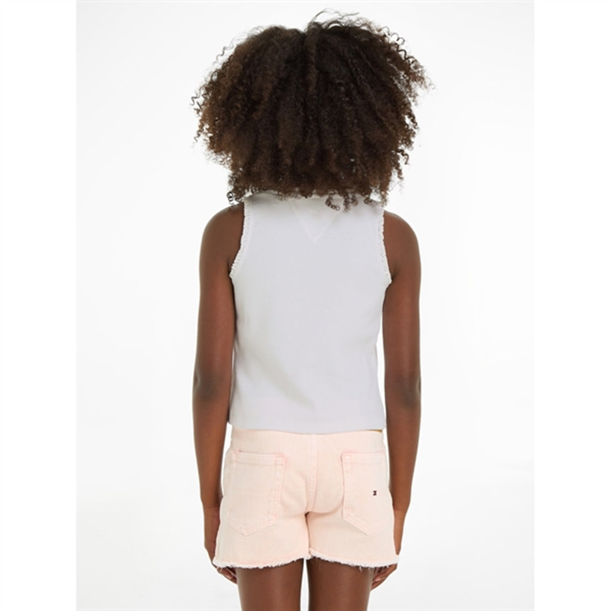 Tommy Hilfiger Essential Rib Lace Tank Topp White