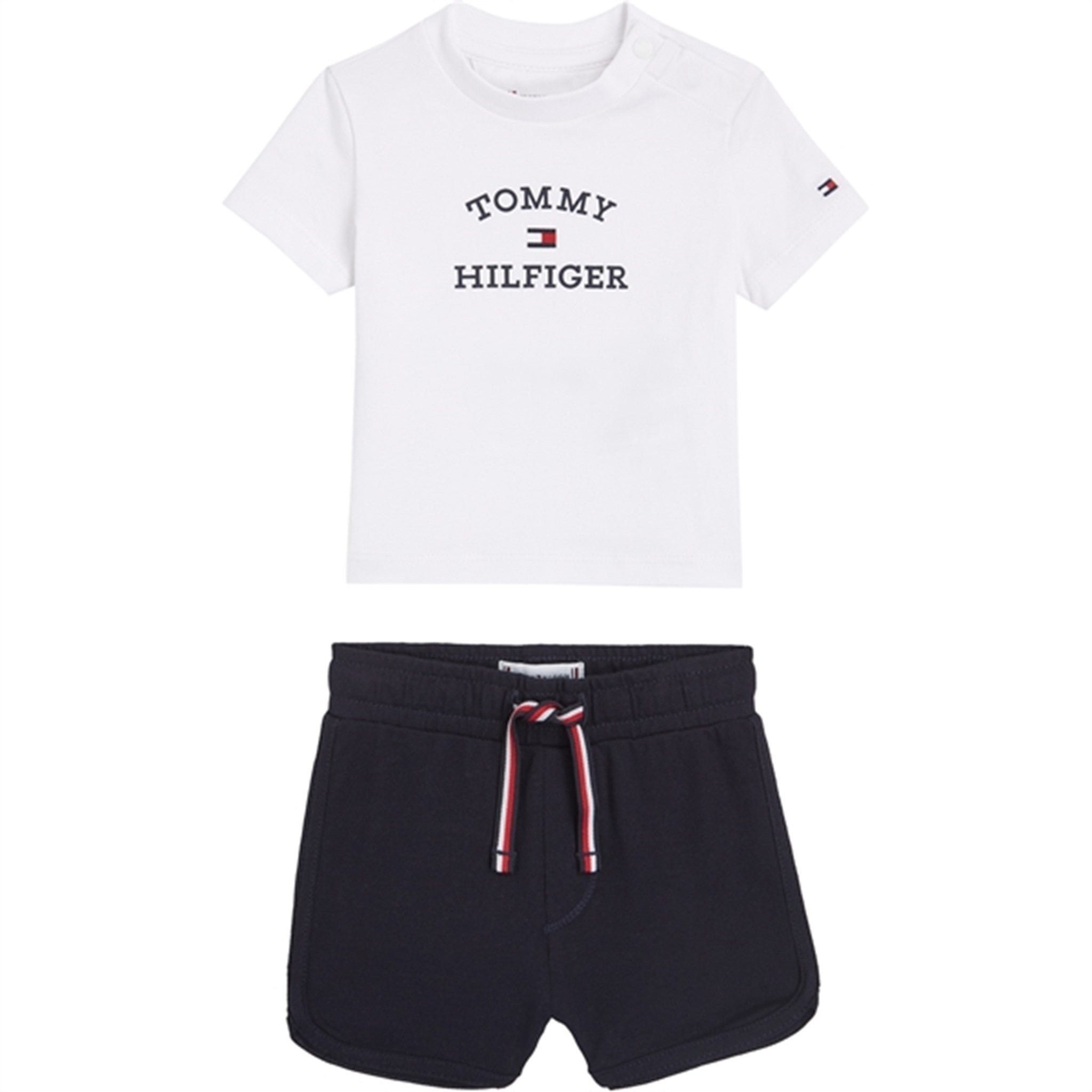 Tommy Hilfiger Baby Th Logo Shorts Sett White