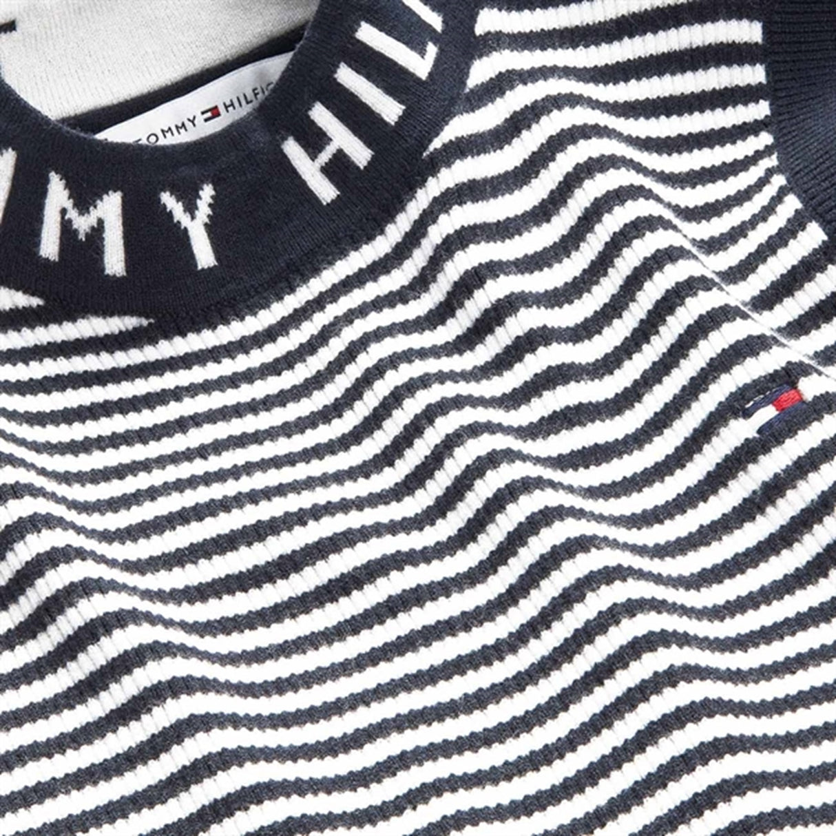 Tommy Hilfiger Branded Rib Slvss Pullover Desert Sky / Ancient White Stripe