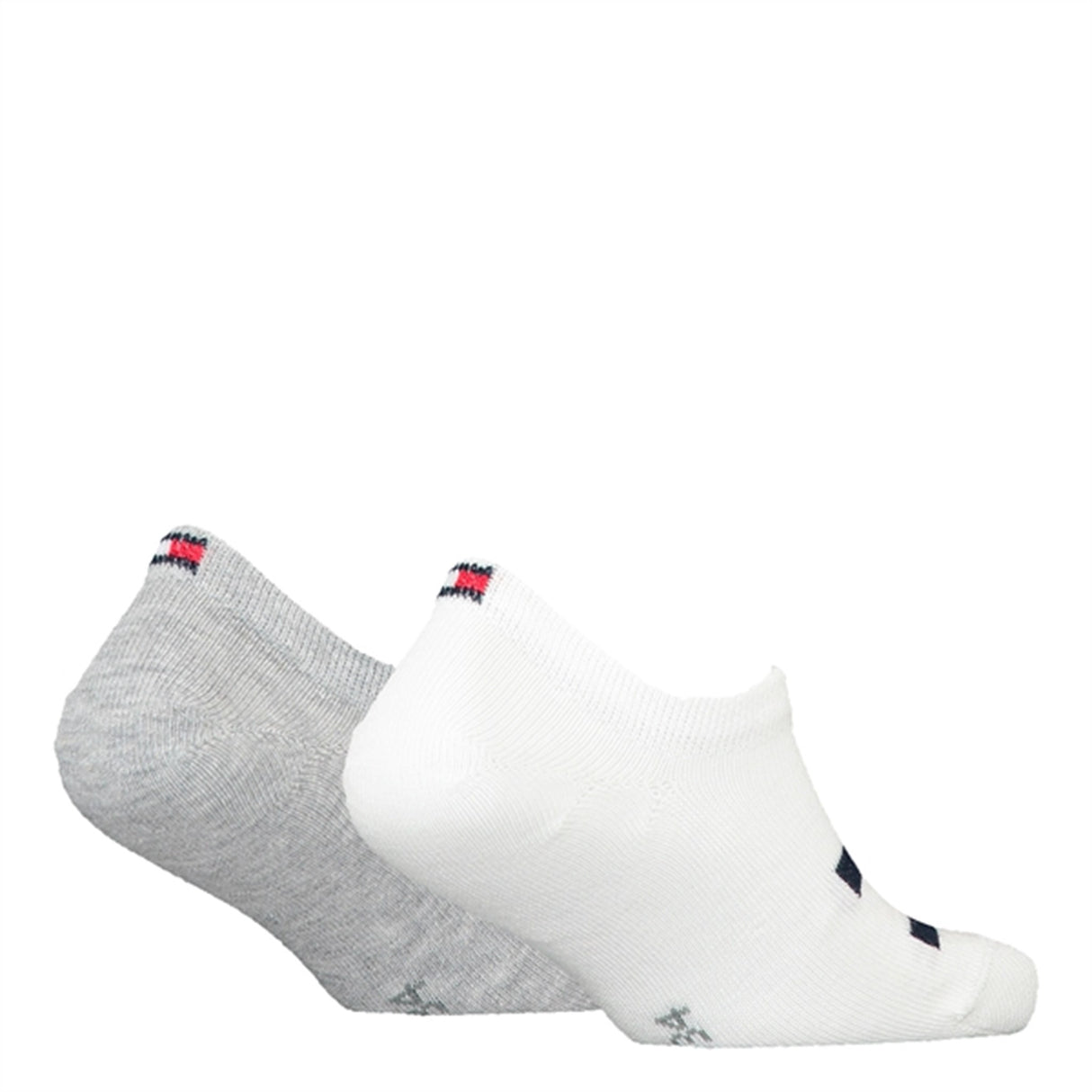 Tommy Hilfiger 2-Pakning Footies Flag white/grey