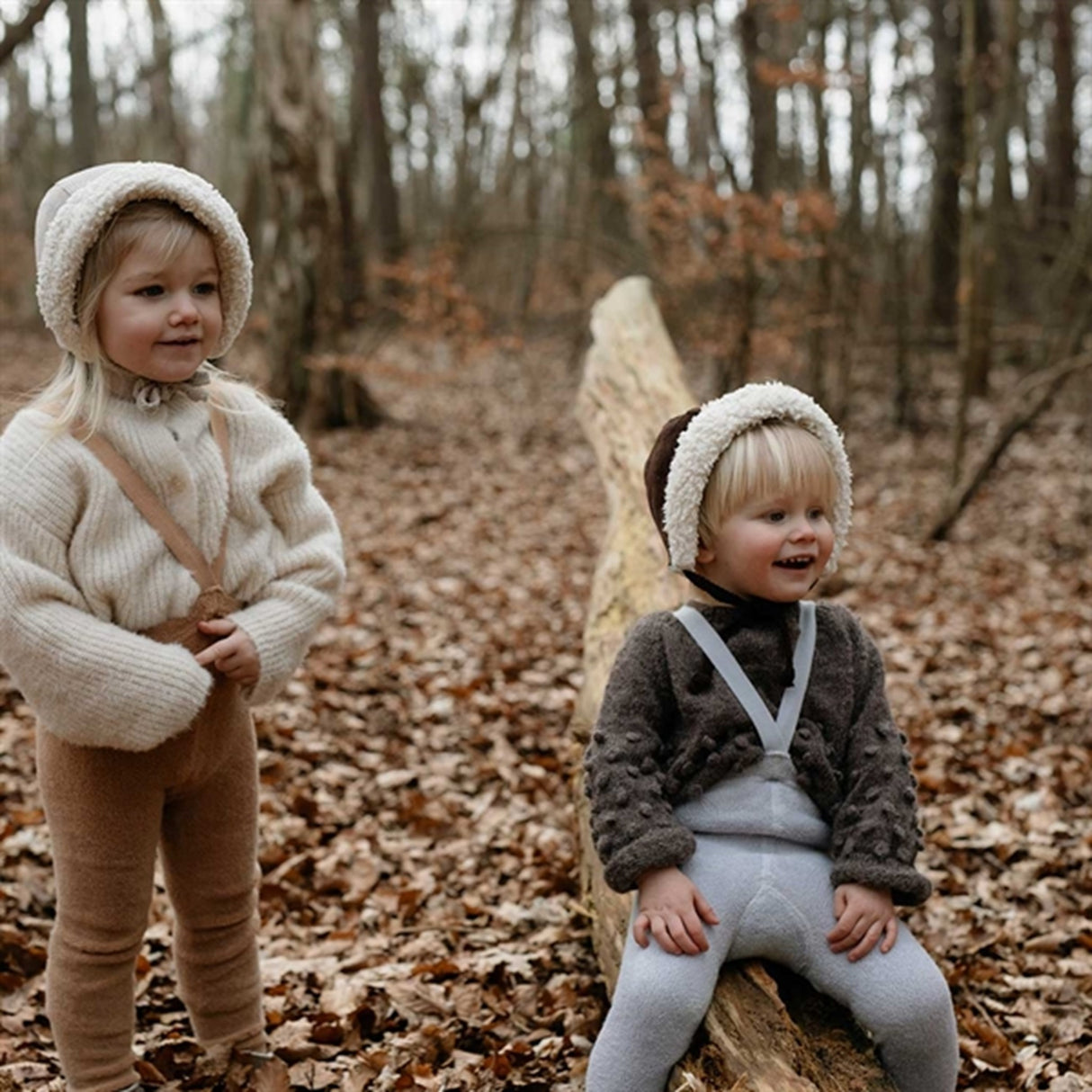 Silly Silas Teddy Warmy Footed Tights Grey