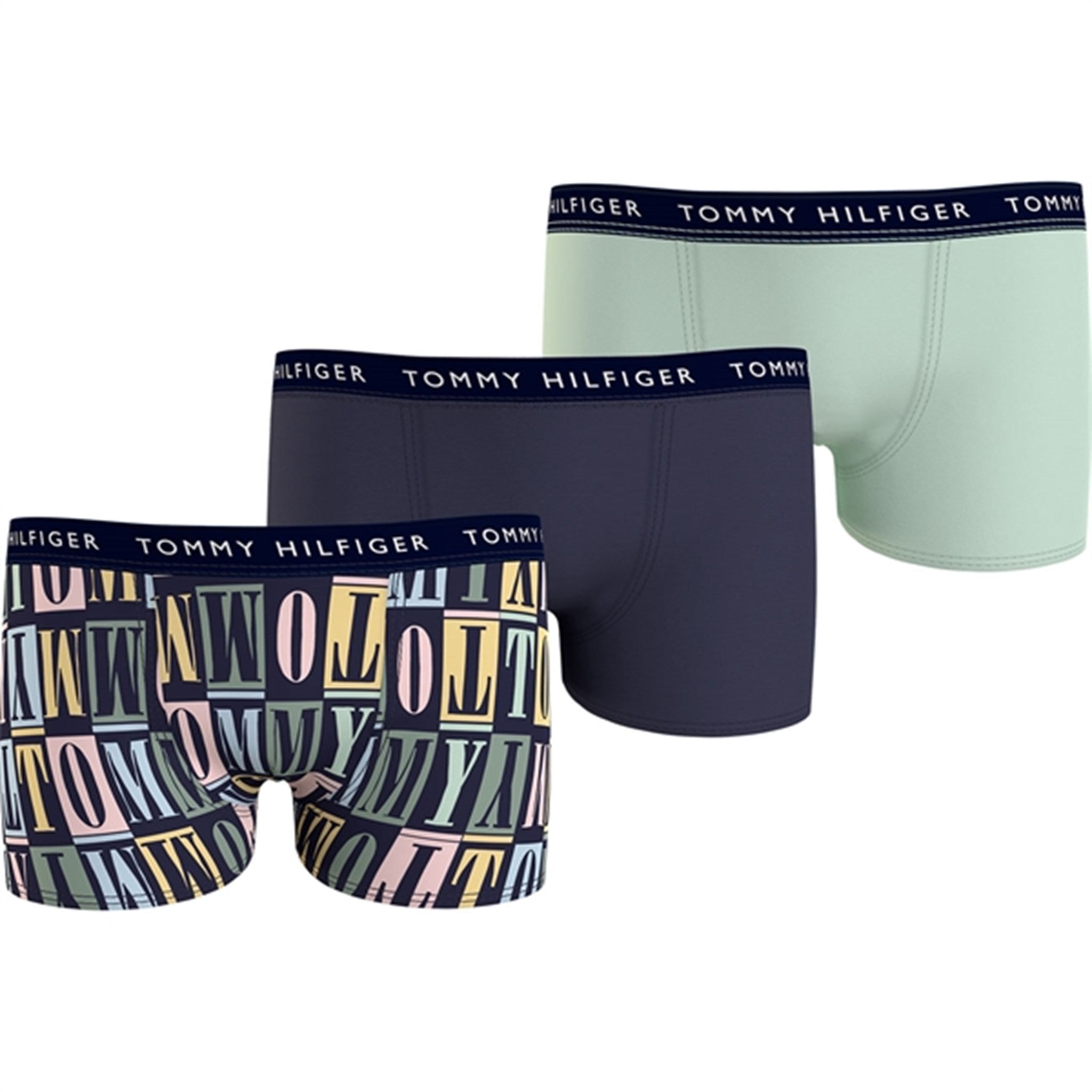 Tommy Hilfiger Boxershorts 3-pakning Type Prnt/Twi Navy/Minty