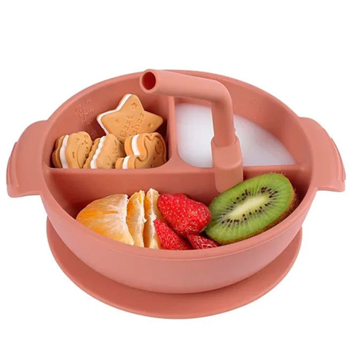 Haakaa Silikone Skål Med Sugekop Rust