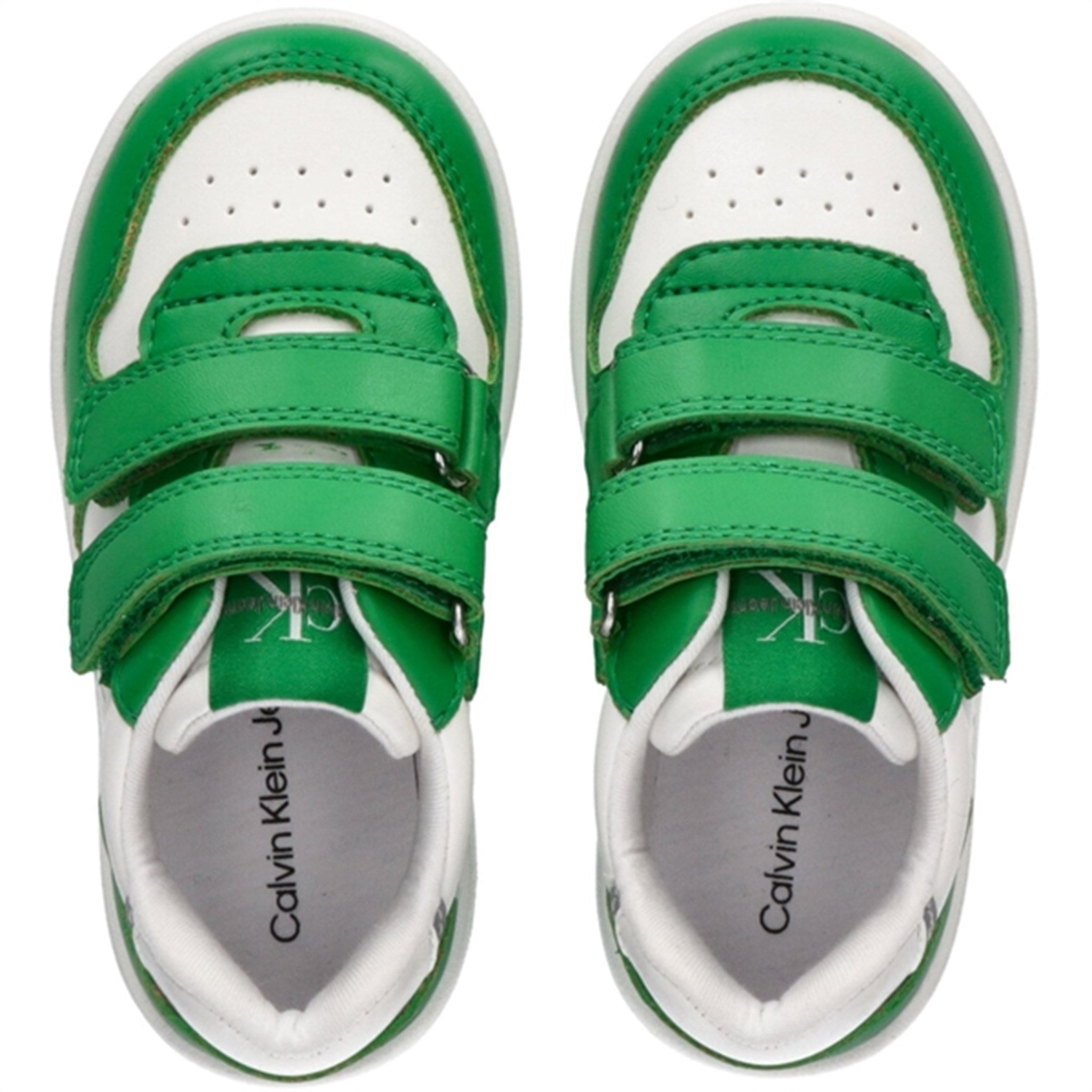 Calvin Klein Low Cut Borrelås Sneakers Green/White
