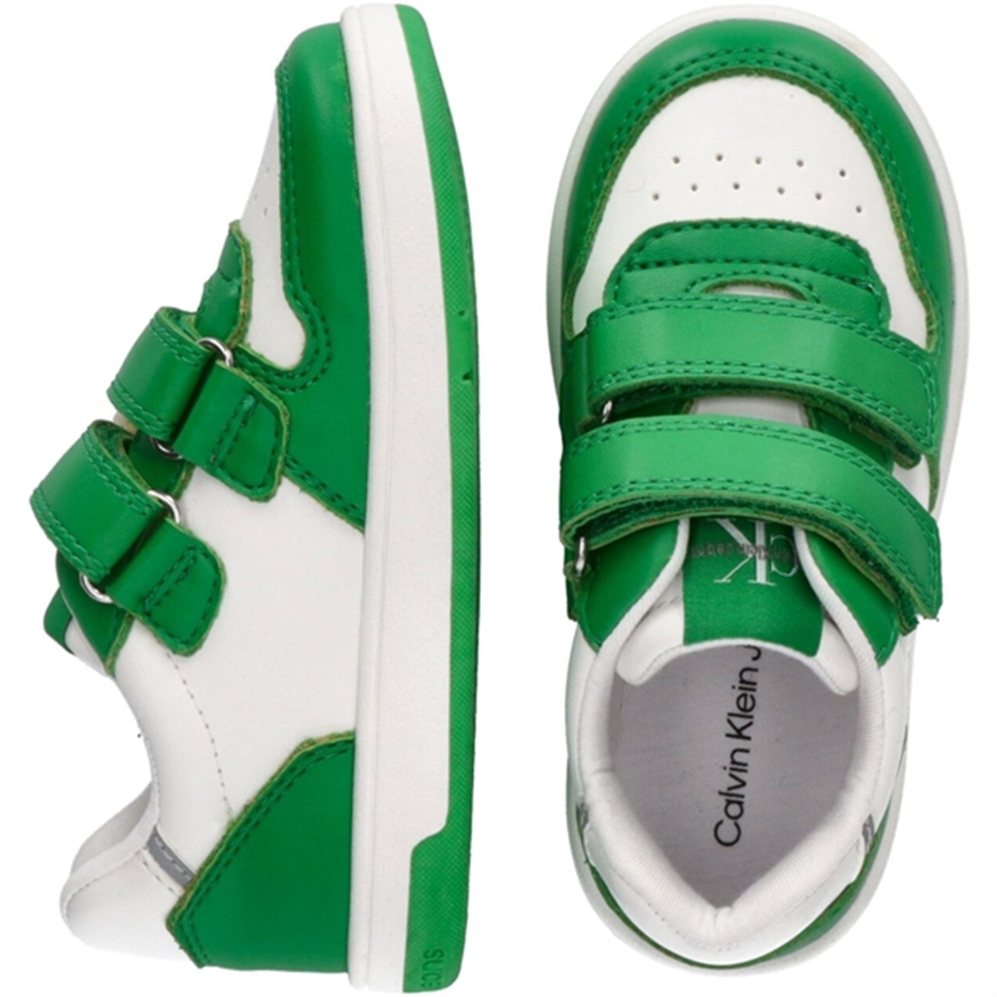 Calvin Klein Low Cut Borrelås Sneakers Green/White 2