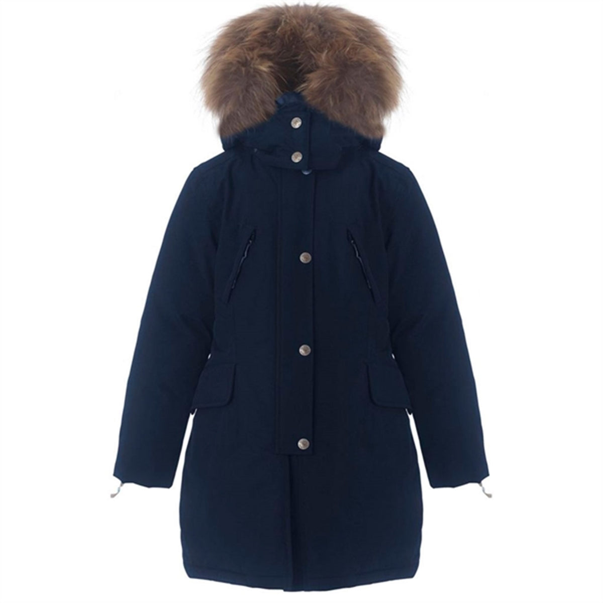 Ver de Terre Eskimo Girls Dunjakke m. Pels Navy