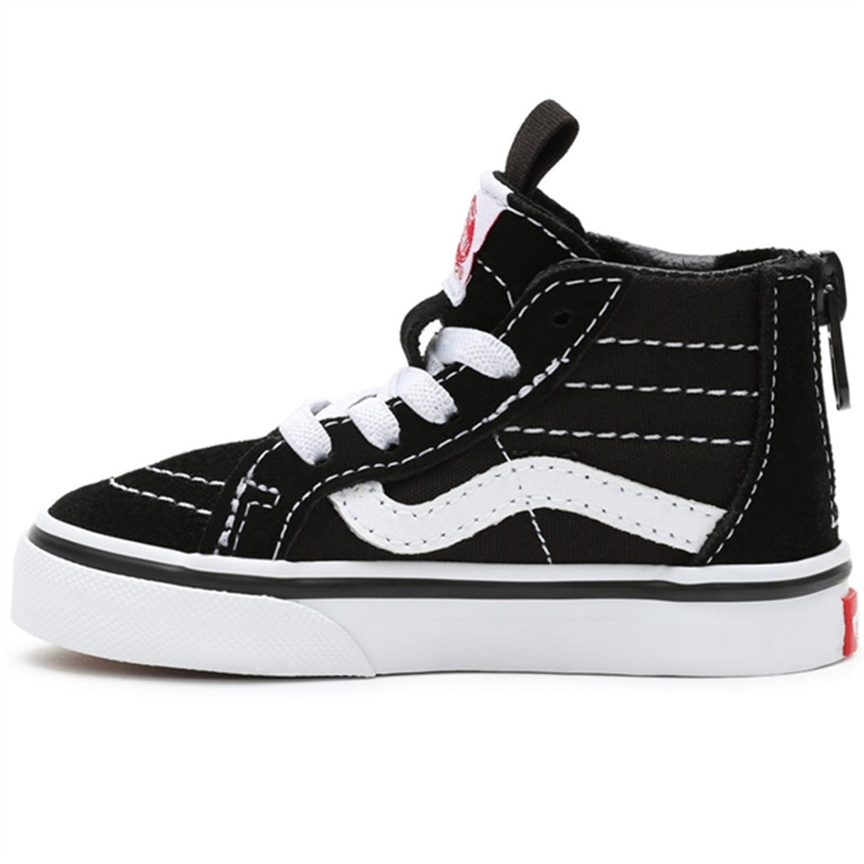 VANS Sk8 Hi Zip Black/White Sko 4