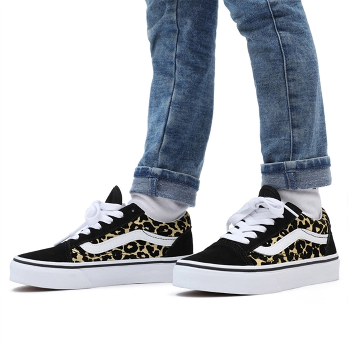 VANS Old Skool Leopard/Black Sko