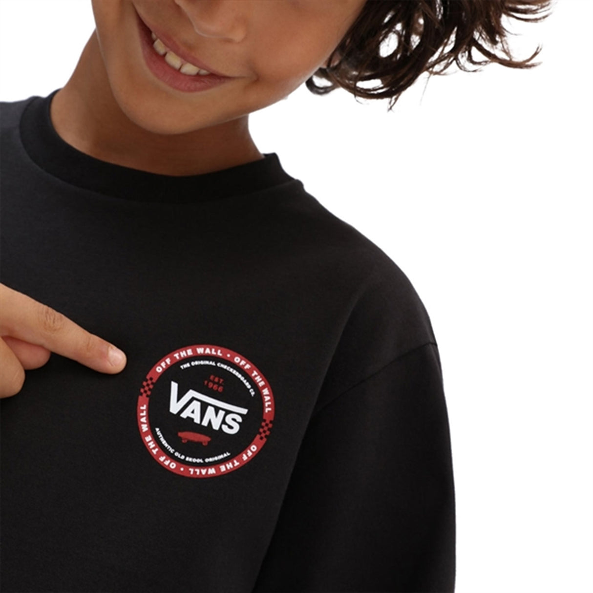 VANS Logo Check T-shirt Black 4