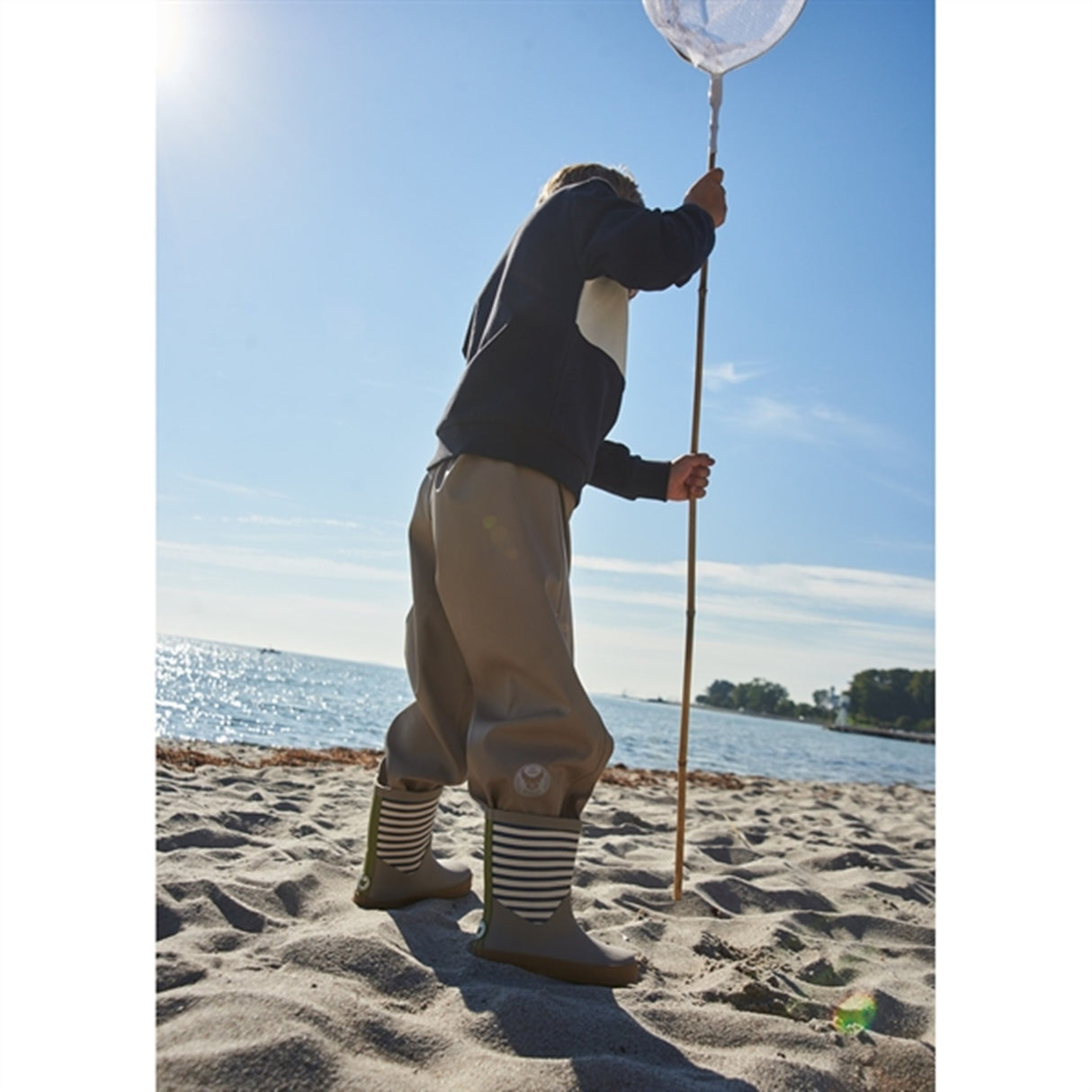 Wheat Gummistøvler Juno Blue Stripe