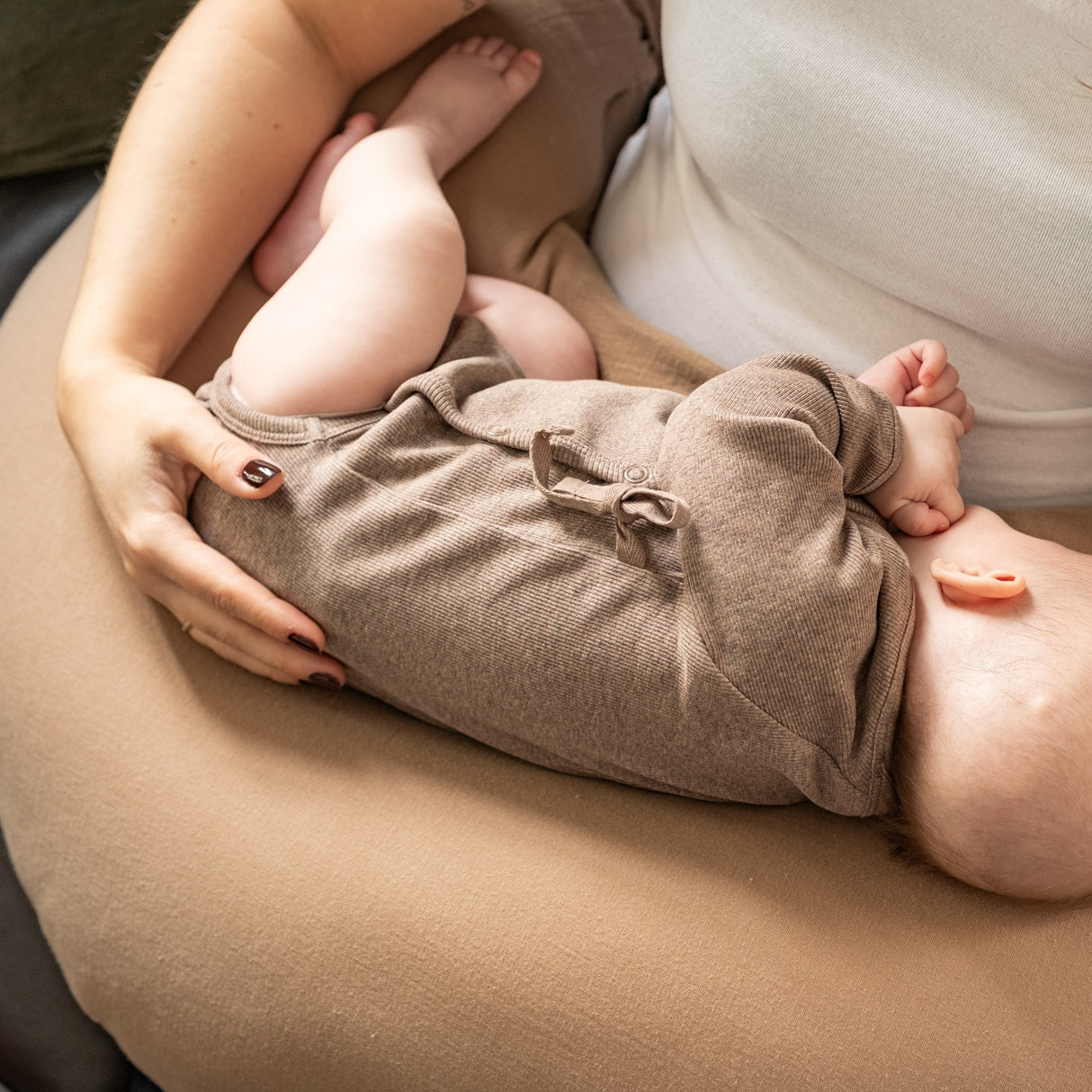 That's Mine Brown Melange Becca Omslags Bodystocking