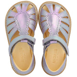 Angulus Iridescent Lilac Shine Sandal Med Dråbedetalje