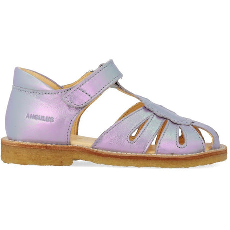 Angulus Iridescent Lilac Shine Sandal Med Dråbedetalje