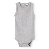 MarMar Modal Melange Light Grey Melange Body Sleeveless
