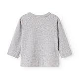 MarMar Modal New Born Light Grey Melange Tut Omslags LS Bluse