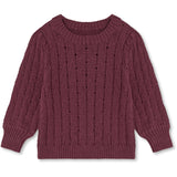 Fliink Burgendy Bon Cashmere Bluse