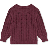 Fliink Burgendy Bon Cashmere Bluse