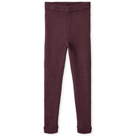 Fliink Burgendy Benna Rib Leggings