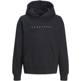 Jack & Jones Black Loose Jjestar Jj Sweat Hette Noos Jnr