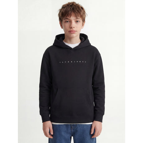 Jack & Jones Black Loose Jjestar Jj Sweat Hette Noos Jnr