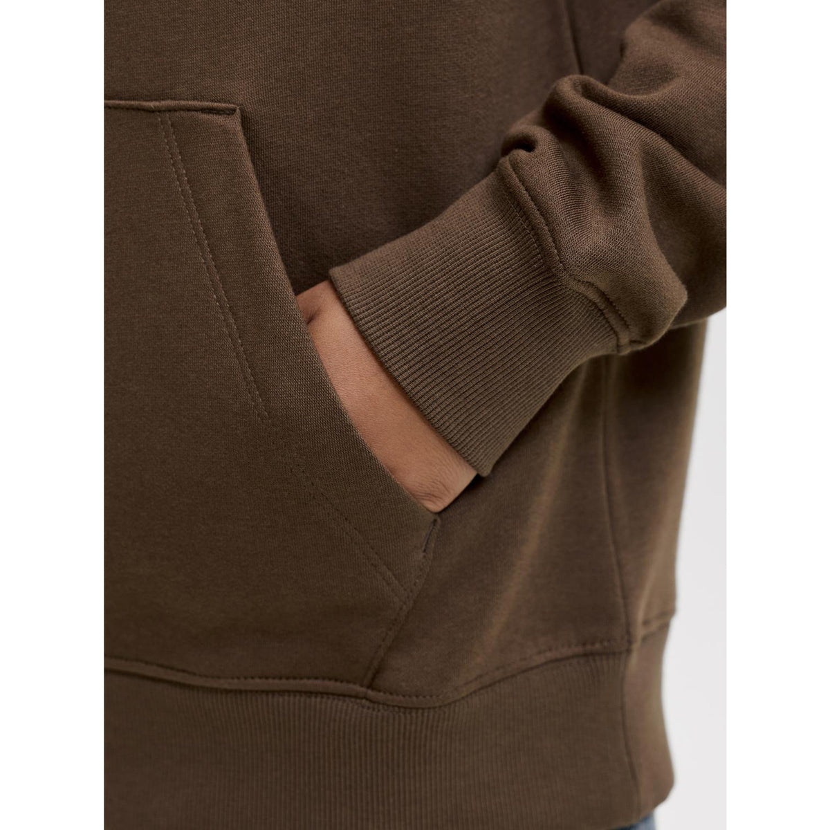 Jack & Jones Cocoa Jjestar Jj Sweat Hette Noos Jnr