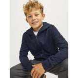 Jack & Jones Navy Blazer Jjebradley Sweat Zip Hette Noos Jnr