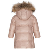 Ver de Terre Featherlight Baby Girls Dunfrakke m. Pels Mahogany Rose