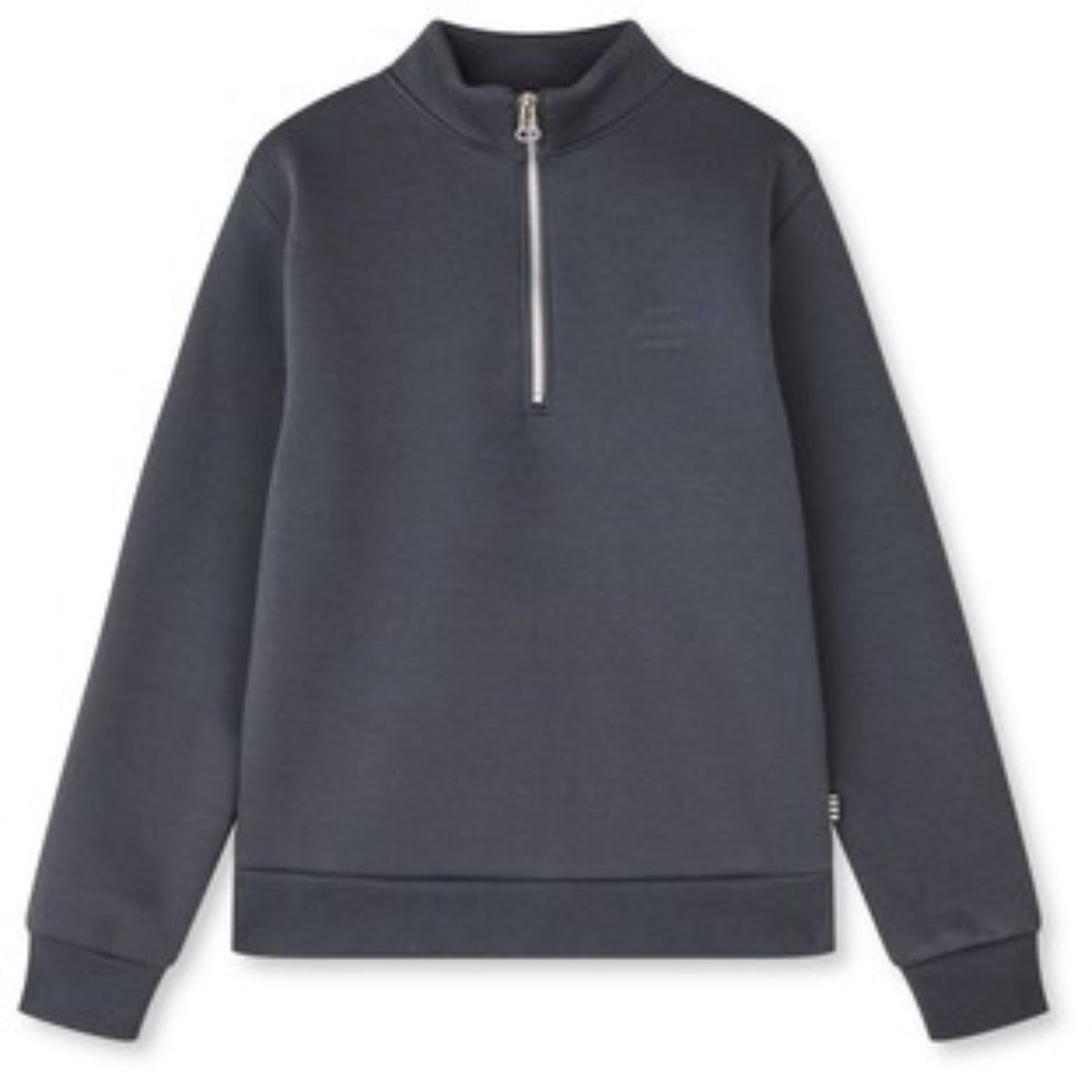 Mads Nørgaard Asphalt Mix Sweat N Crewie Half Zip Collegegenser