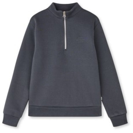 Mads Nørgaard Asphalt Mix Sweat N Crewie Half Zip Collegegenser