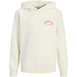 Jack & Jones Antique White Jwhparos Type Sweat Hette Back Jnr