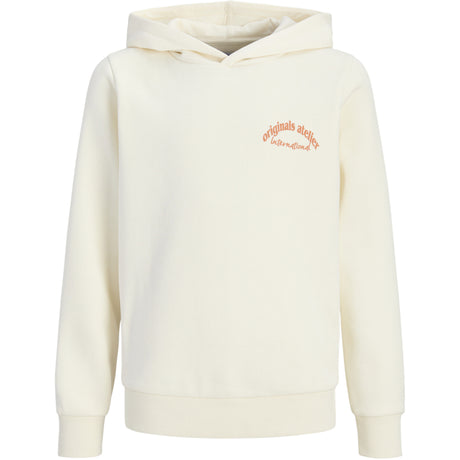 Jack & Jones Antique White Jwhparos Type Sweat Hette Back Jnr