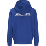Jack & Jones Beaucoup Blue Jwhunion Print Sweat Hette Jnr