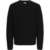 Jack & Jones Black Jjcleveland Strikk Crew Neck Jnr