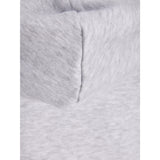 Jack & Jones White Melange Jjaero Sweat Zip Hette Jnr