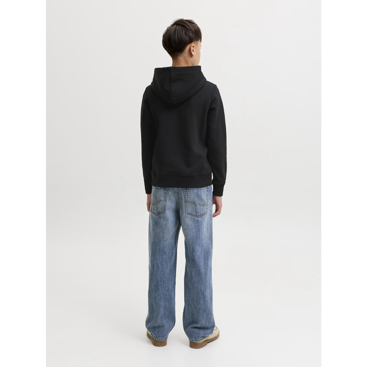 Jack & Jones Black Jjtom Sweat Hette Sn Jnr