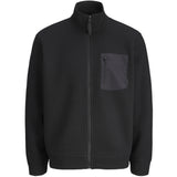Jack & Jones Black Jcofusion Strikk Lomme Full Zip Jnr