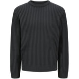 Jack & Jones Asphalt Jjjaxon Strikk Crew Neck Jnr