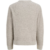 Jack & Jones Junior Sea Salt Jjjaxon Strikk Crew Neck Jnr